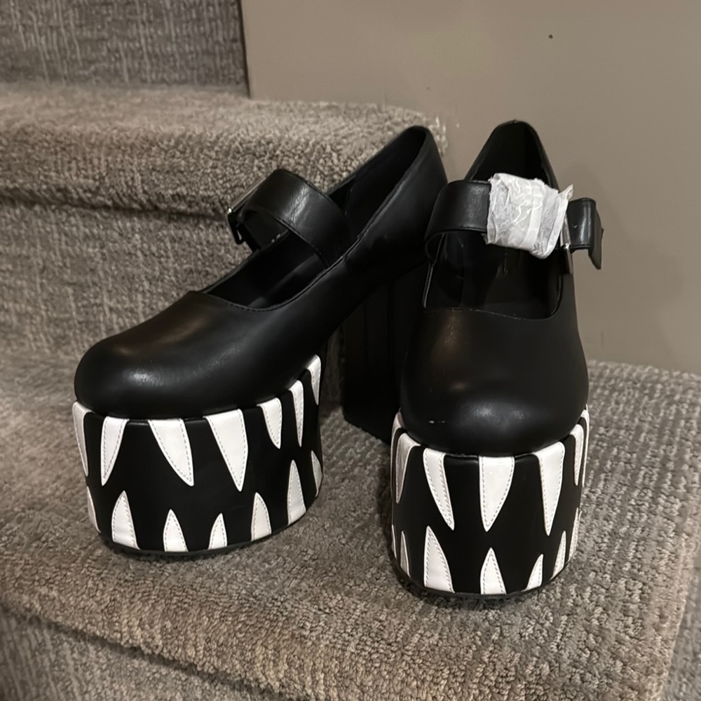 Dolls Kill Monochrome Platform Shoes